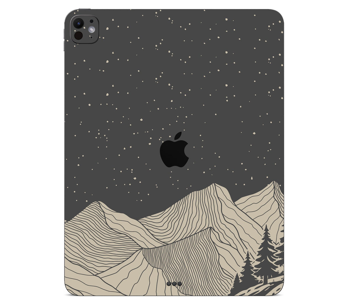 iPad Pro 13" (M4) skin, Nightline, back skin with logo cutout