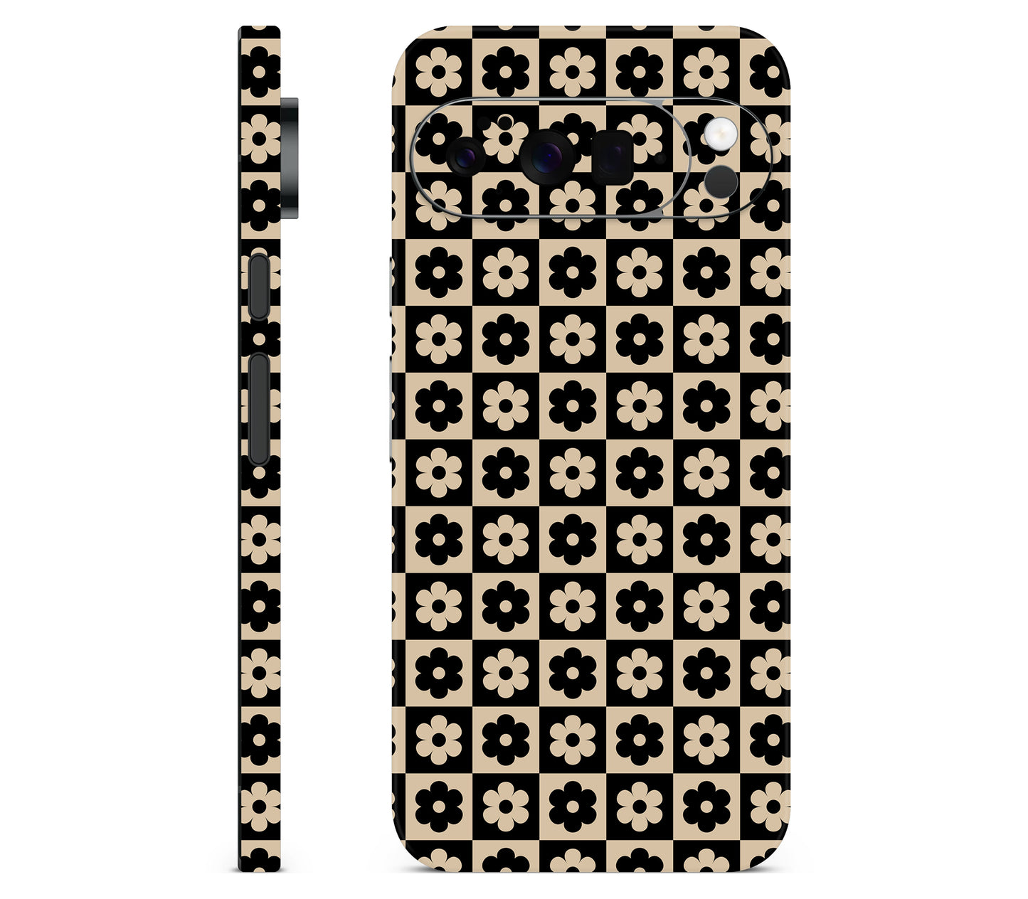 Google Pixel 11 Pro XL skin, Floral Grid, full wrap skin