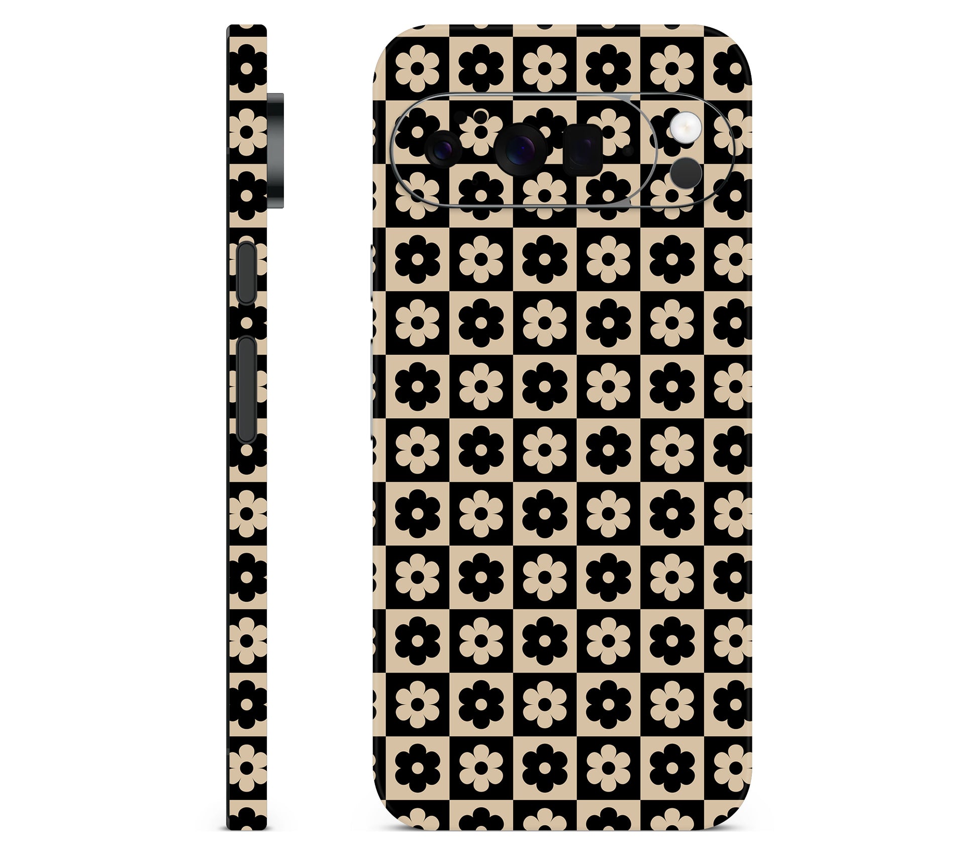 Google Pixel 11 Pro XL skin, Floral Grid, full wrap skin