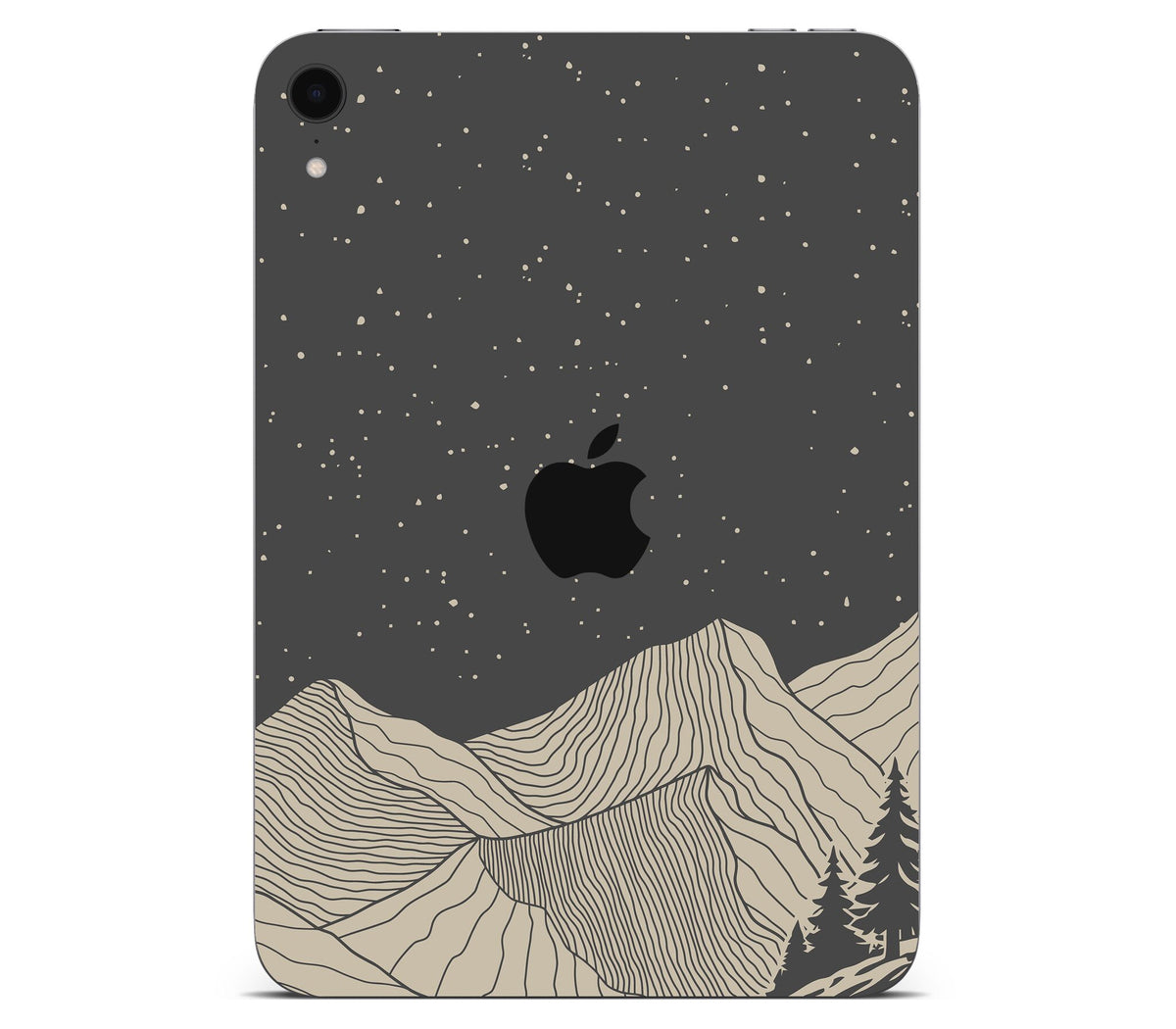 iPad Mini 6 skin, Nightline, back skin with logo cutout