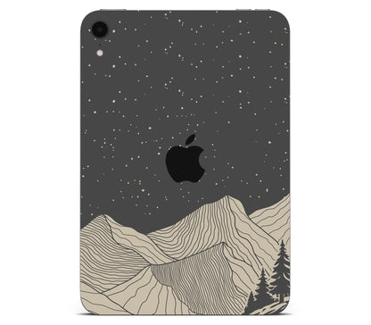iPad Mini 7 (A17 Pro) skin, Nightline, back skin with logo cutout