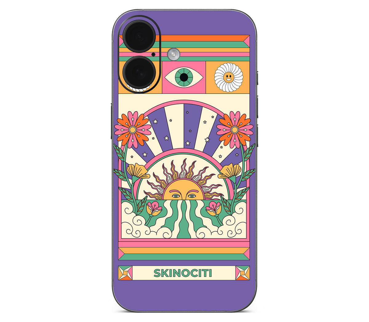 iPhone 17 skin, Acidic Glare, back skin