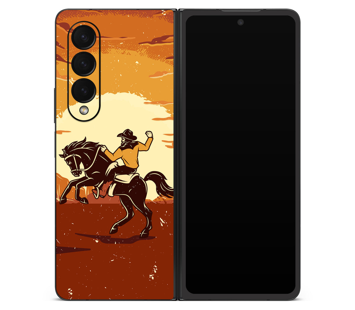 Galaxy Z Fold 4 skin, Cowboy, back skin