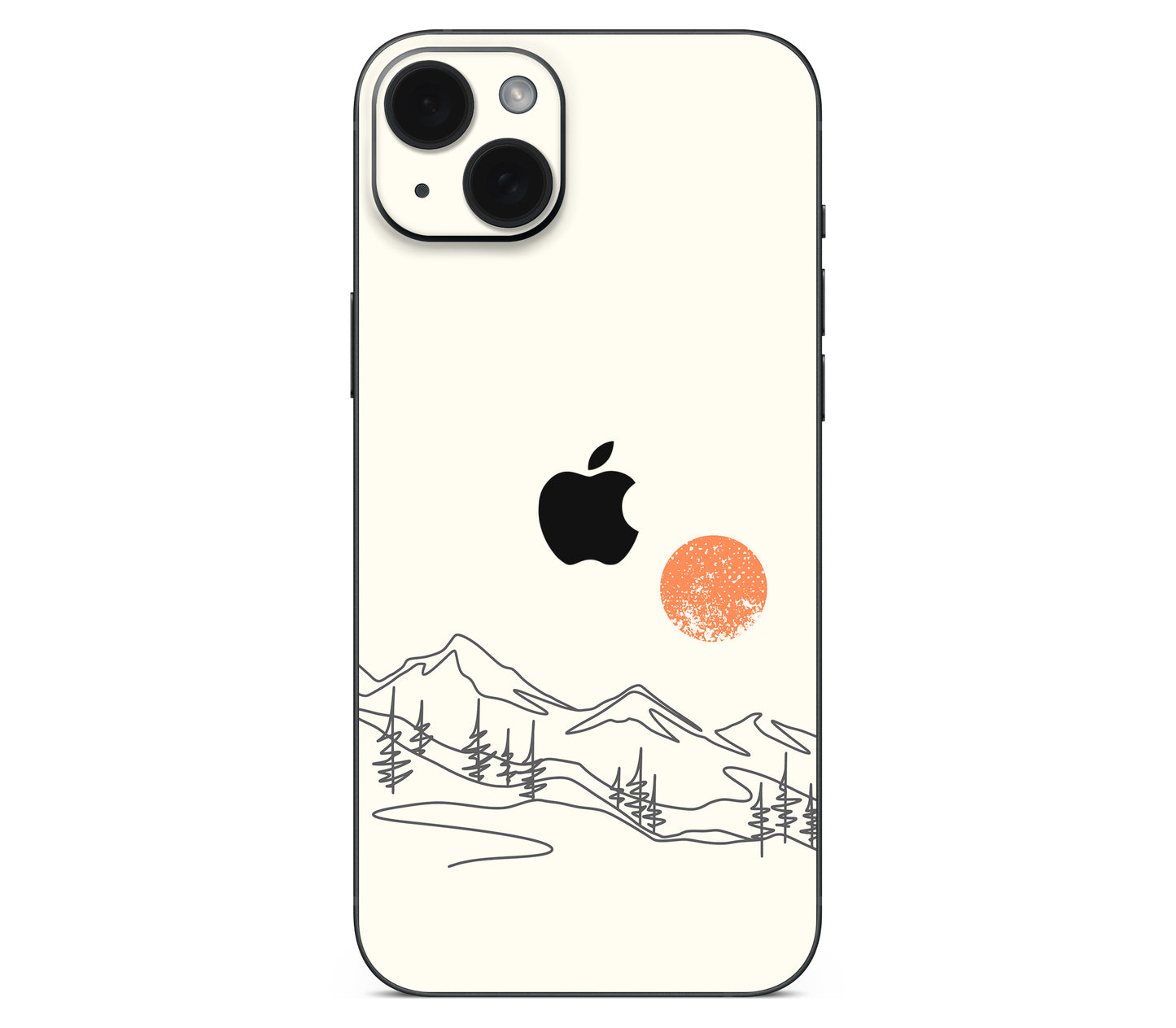 iPhone 15 skin, Offline, back skin with logo cutout