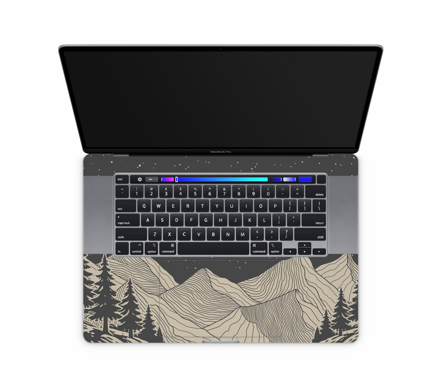 MacBook Pro 16" (2019, Touch Bar) skin, Nightline, inside skin