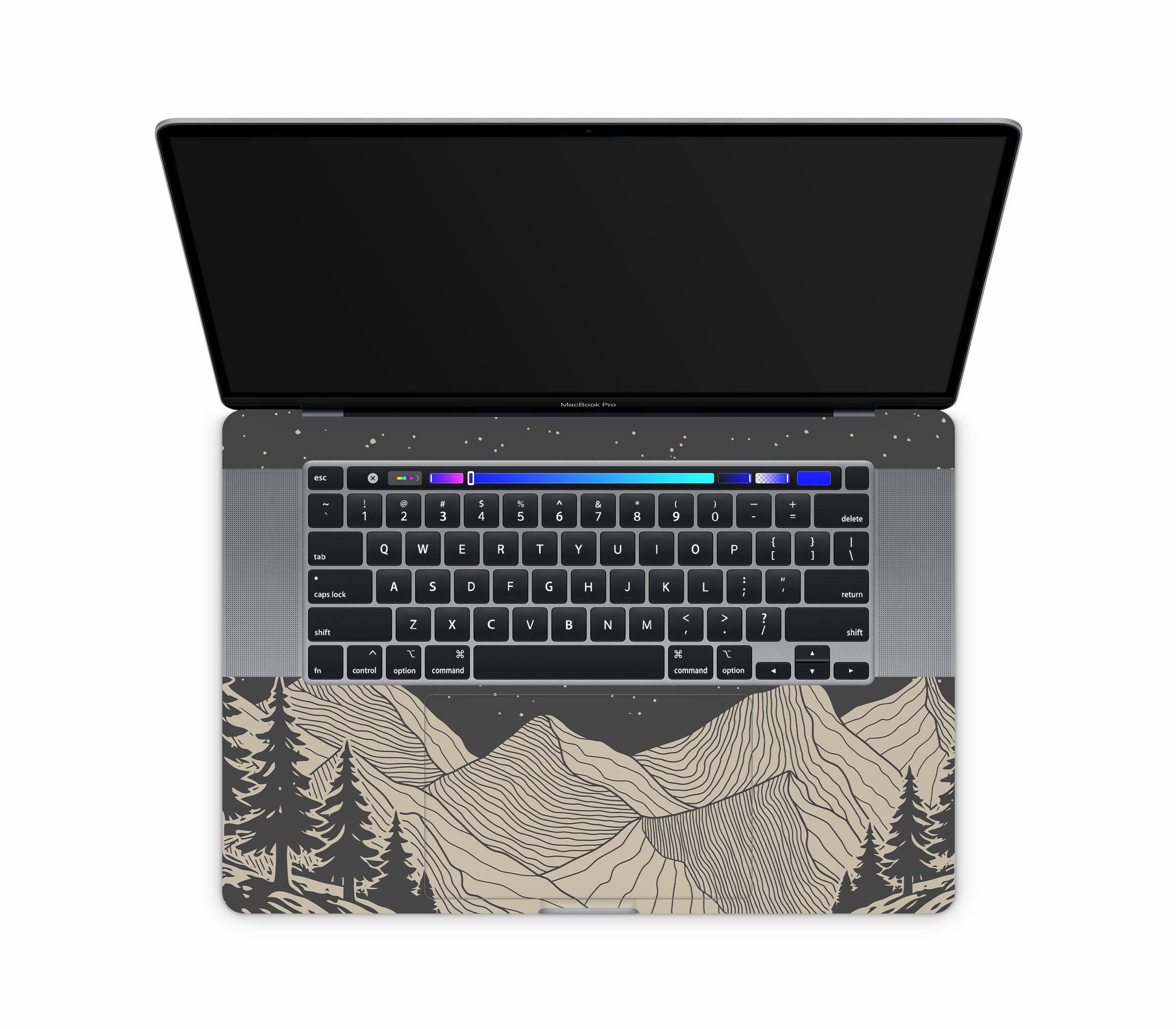 MacBook Pro 16" (2019, Touch Bar) skin, Nightline, inside skin