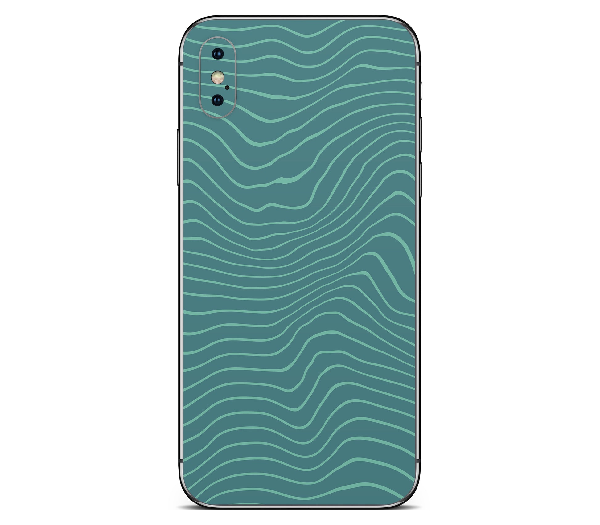 iPhone XS skin, Tide, back skin without logo cutout