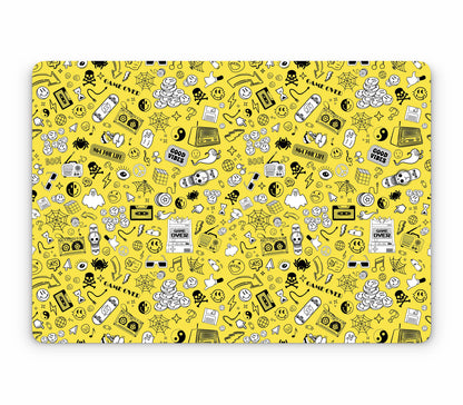 MacBook Pro 14" (2025, M5) skin, 90’s Nostalgia, top skin without logo cutout