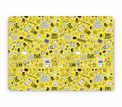 MacBook Pro 13" (2020, M1) skin, 90’s Nostalgia, top skin without logo cutout