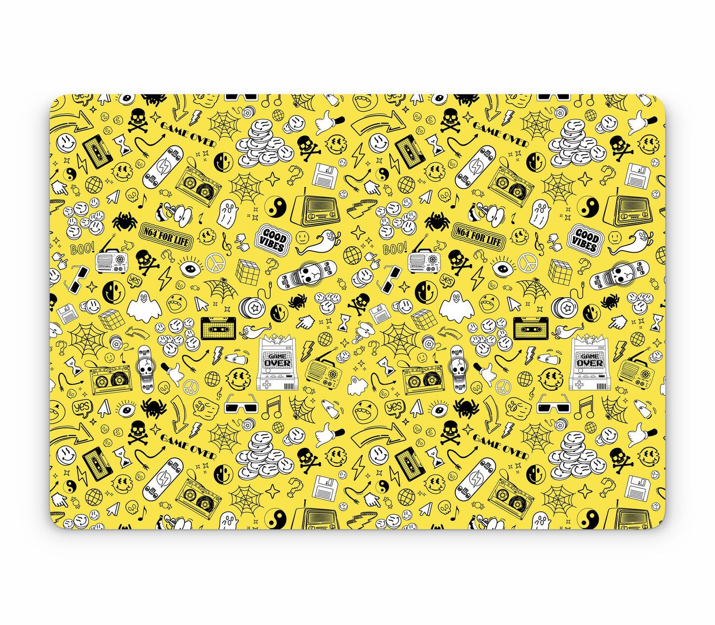 MacBook Air 13" (2025, M4) skin, 90’s Nostalgia, top skin without logo cutout