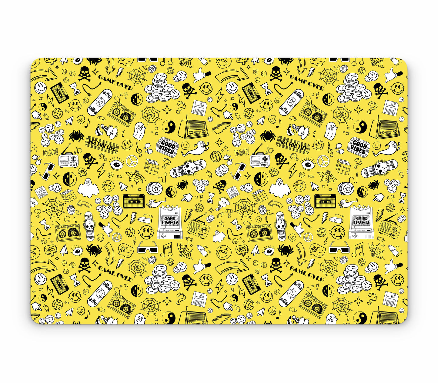 MacBook Pro 14" (2023, M3) skin, 90’s Nostalgia, top skin without logo cutout