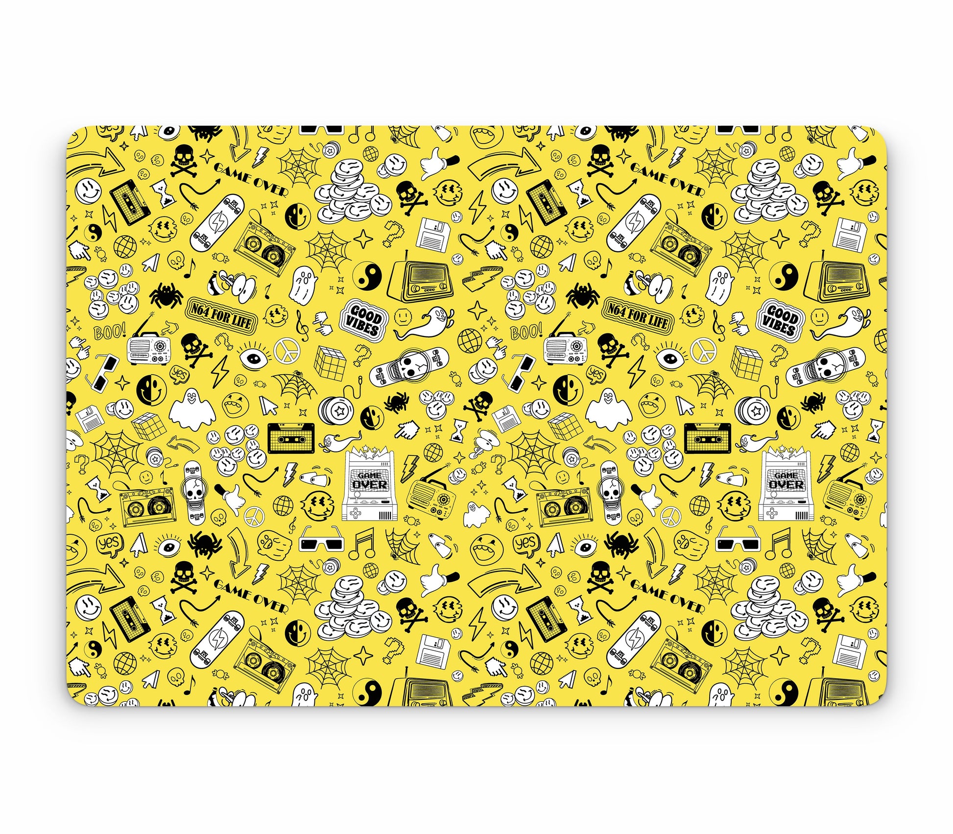 MacBook Pro 14" (2023, M3) skin, 90’s Nostalgia, top skin without logo cutout