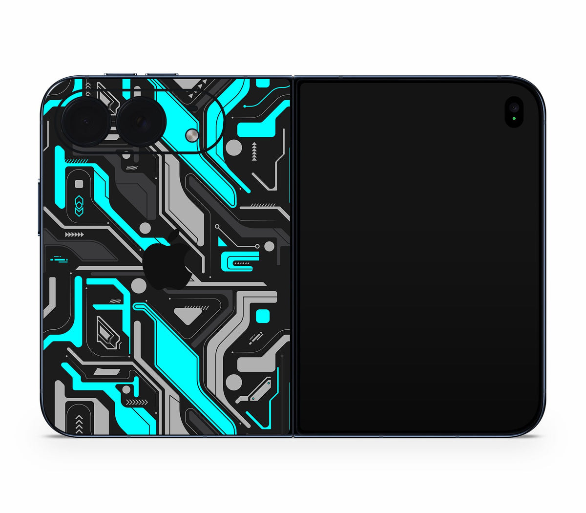 iPhone Duo skin, Code Rot (Glitch), back skin with logo cutout