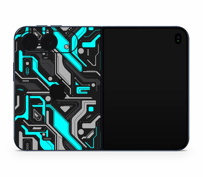 iPhone Duo skin, Code Rot (Glitch), back skin with logo cutout