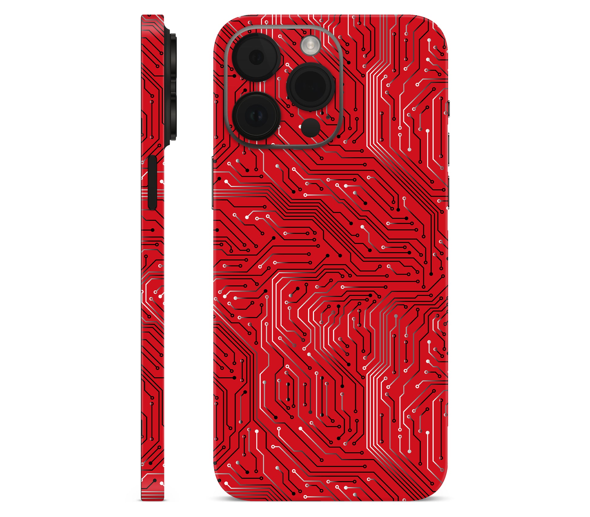 iPhone 14 Pro skin, REDLINE, full wrap without logo cutout