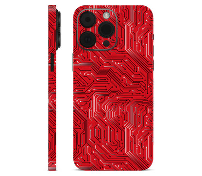 iPhone 14 Pro skin, REDLINE, full wrap without logo cutout