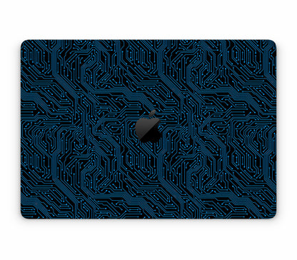 MacBook Pro 16" (2023, M3) skin, Eternal Blue, top skin with logo cutout