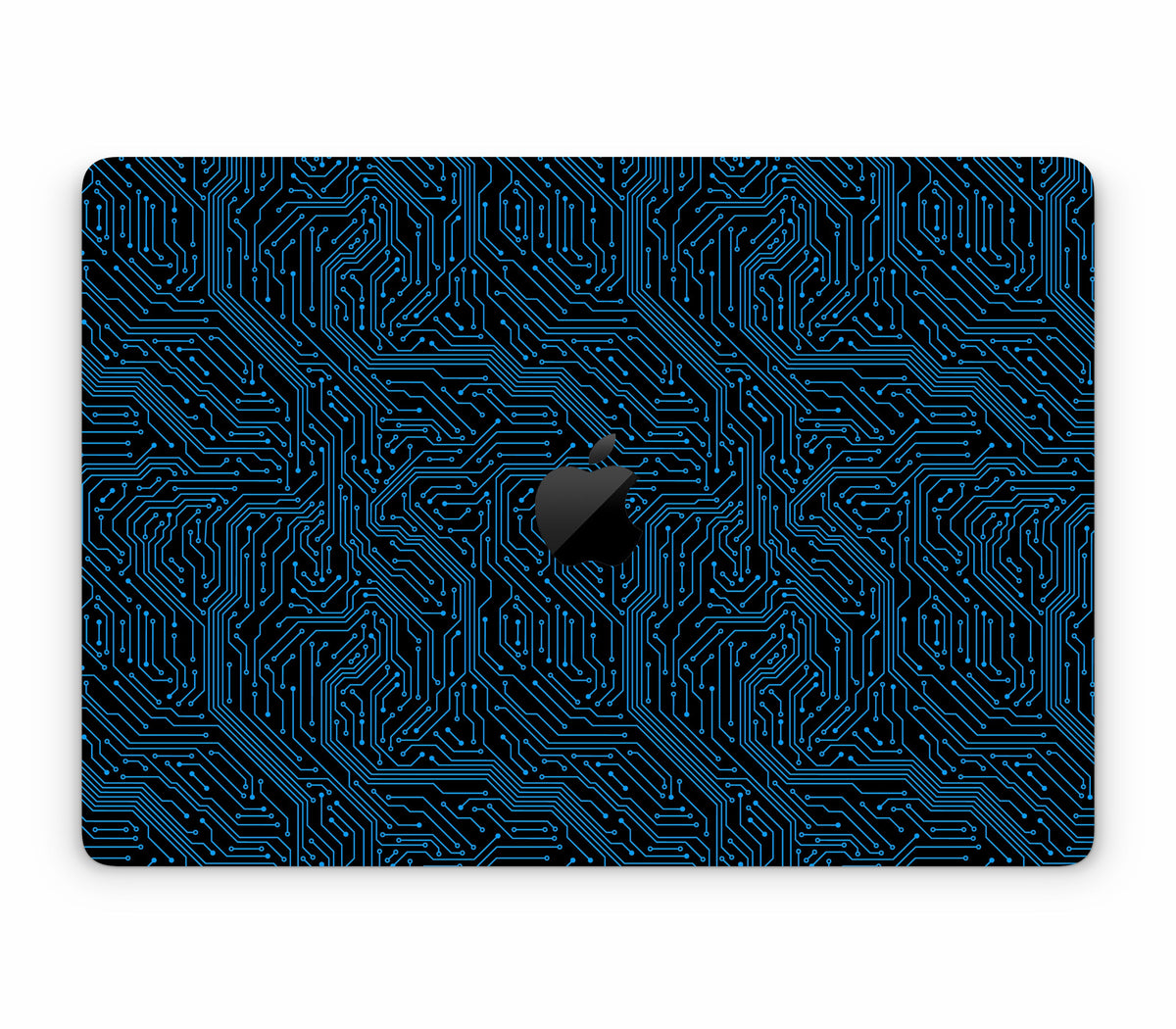 MacBook Air 15" (2025, M4) skin, Eternal Blue, top skin with logo cutout