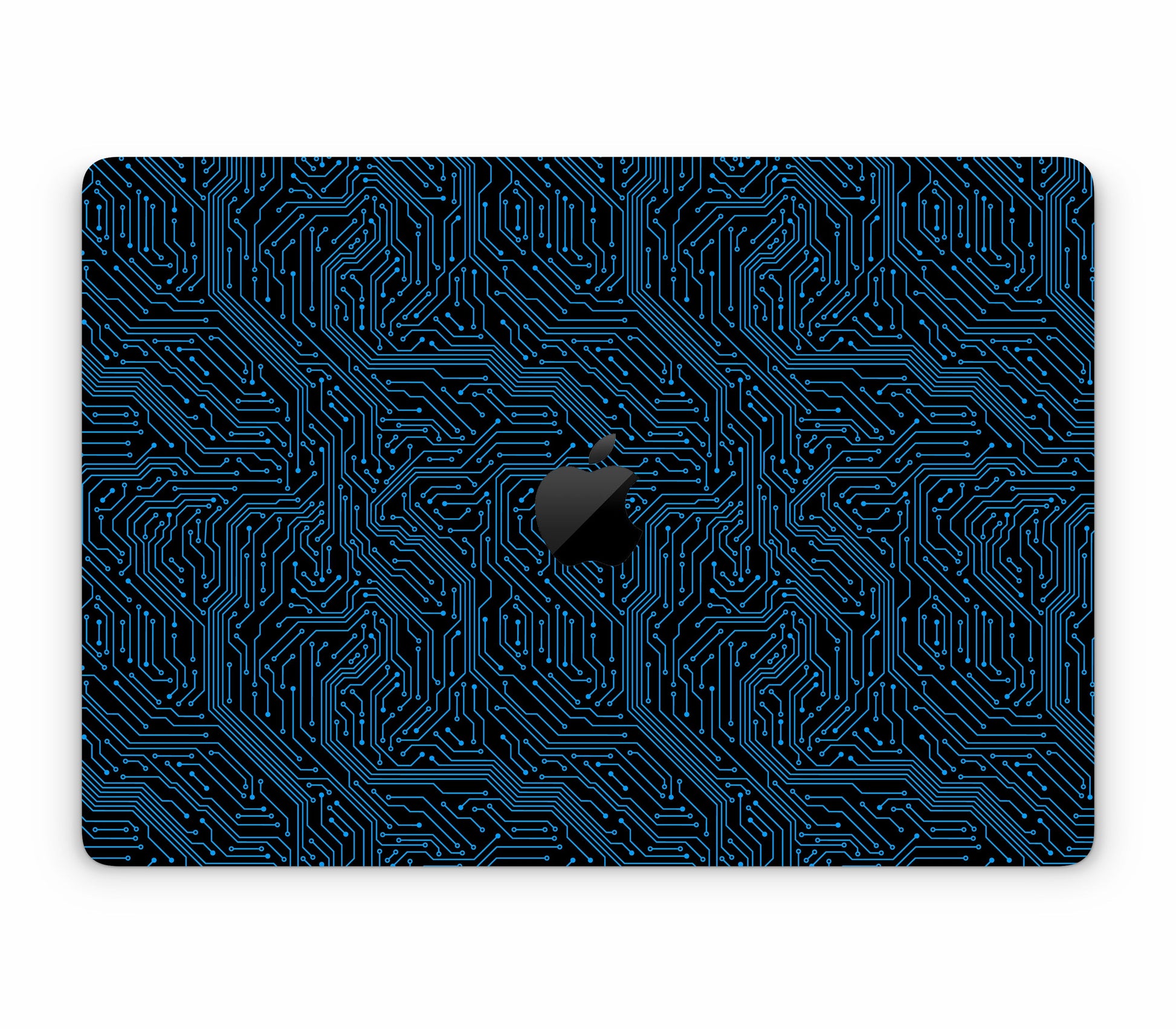 MacBook Air 15" (2025, M4) skin, Eternal Blue, top skin with logo cutout