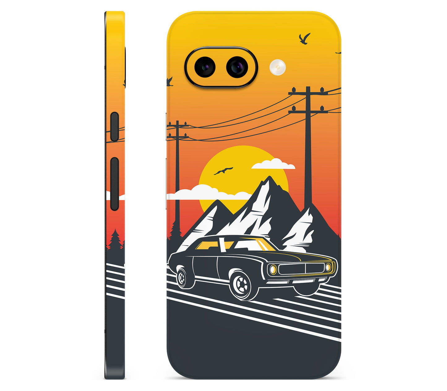 Google Pixel 10A skin, Last Ride, full wrap skin