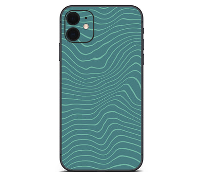 iPhone 11 skin, Tide, back skin without logo cutout