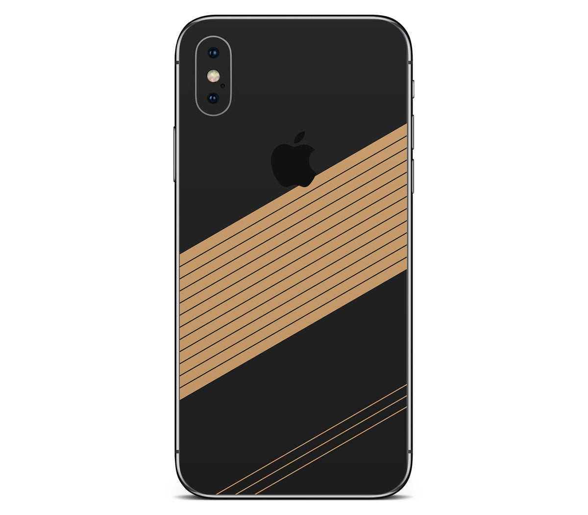 iPhone XS Max skin, Discipline, back skin with logo cutout