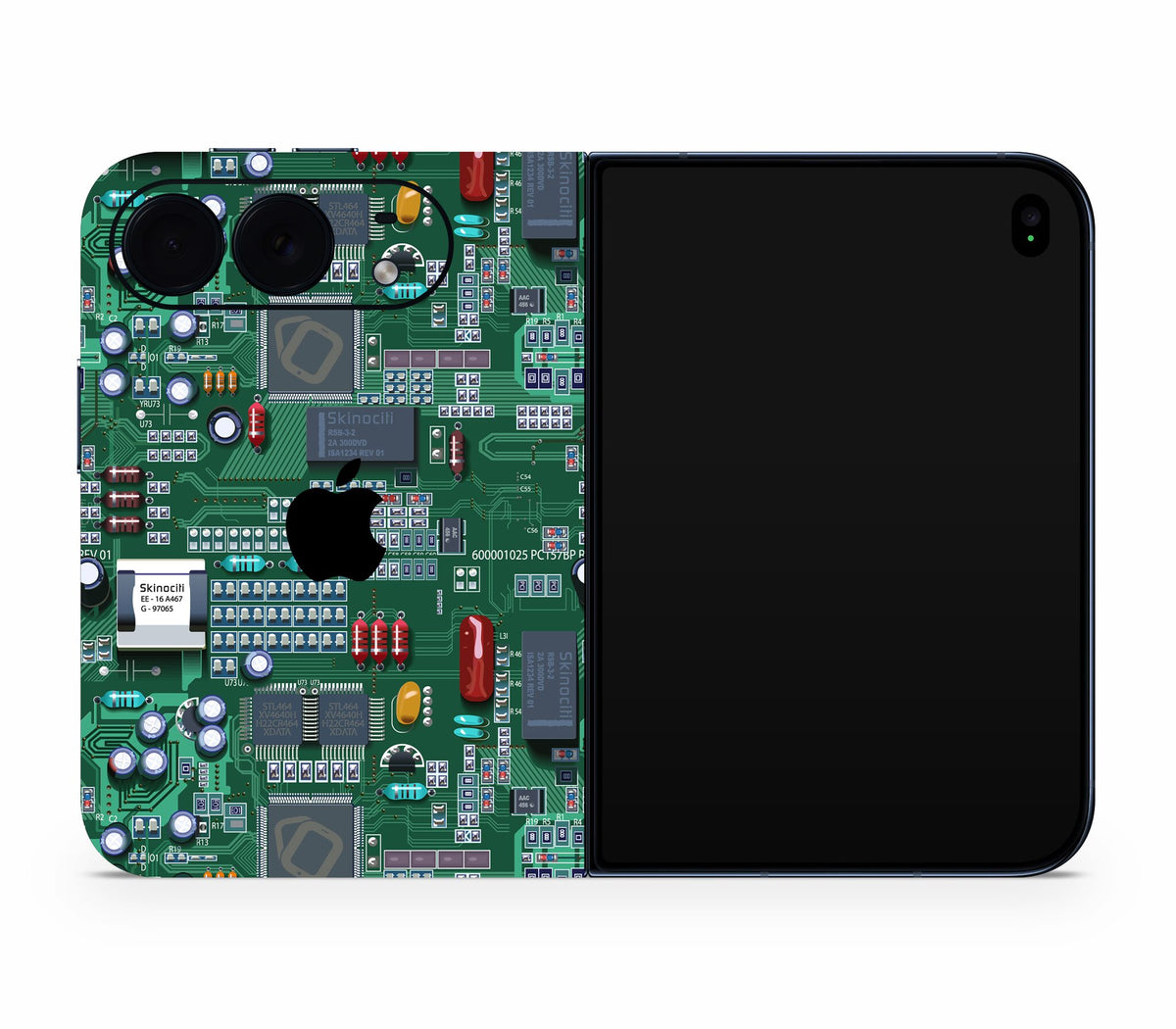 iPhone Duo skin, Terminal, full wrap with logo cutout