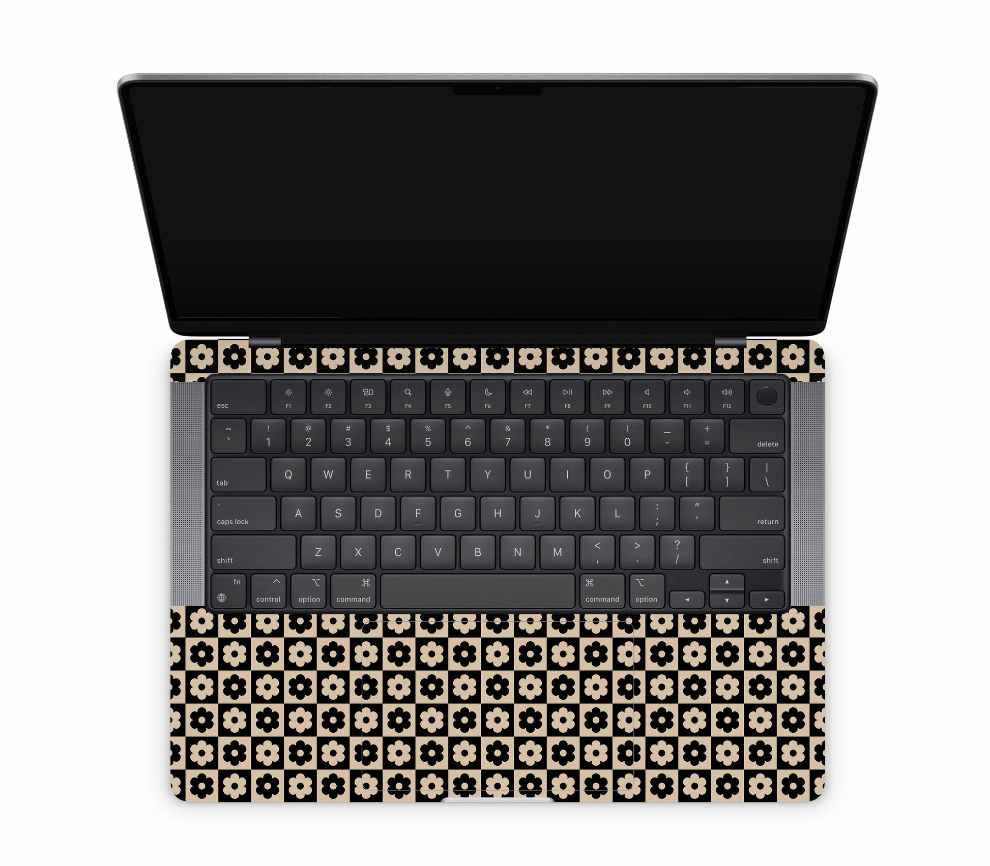 MacBook Pro 14" (2024, M4) skin, Floral Grid, inside skin