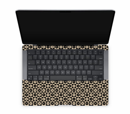 MacBook Pro 14" (2022, M2) skin, Floral Grid, inside skin