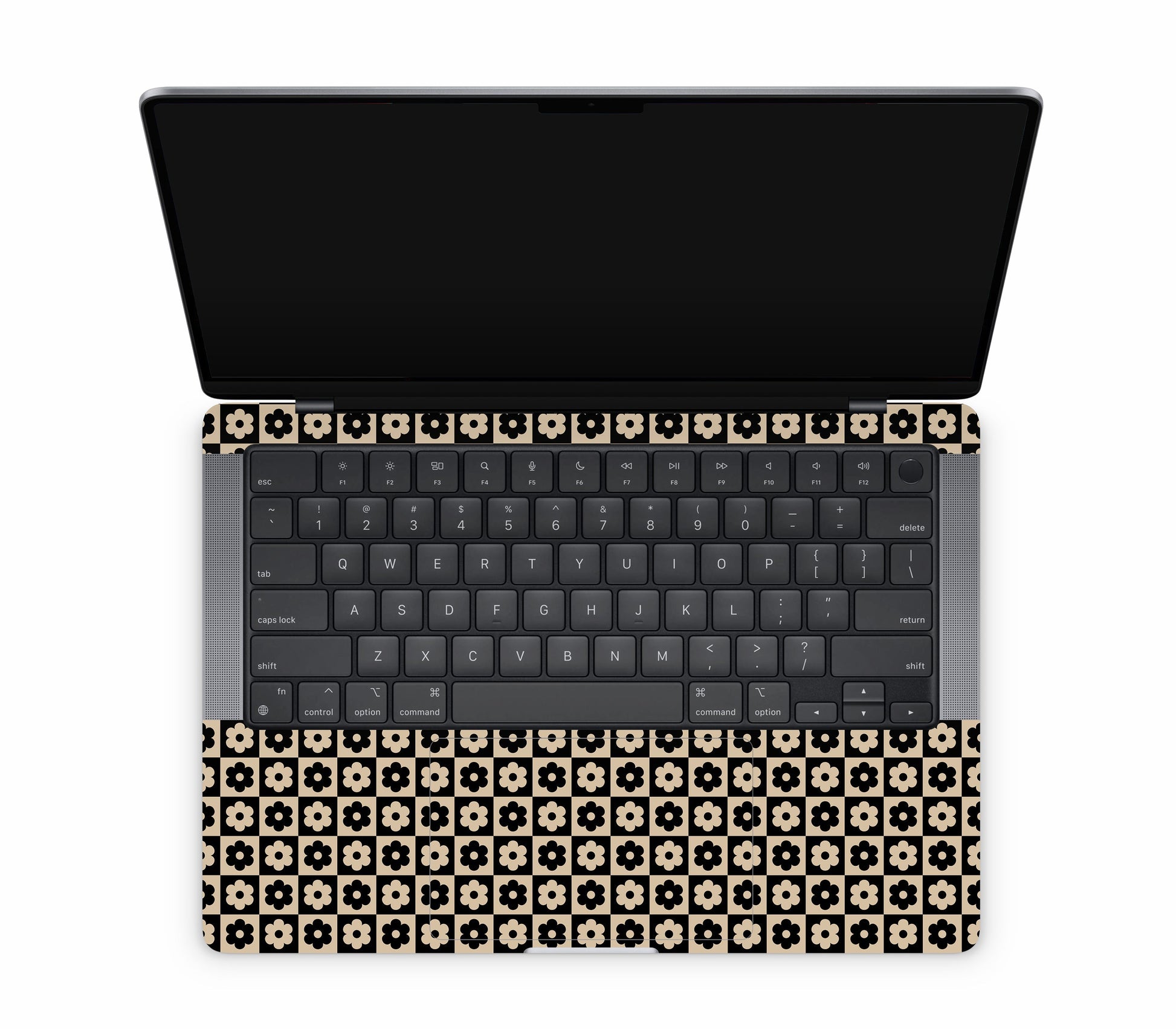 MacBook Pro 14" (2025, M5) skin, Floral Grid, inside skin