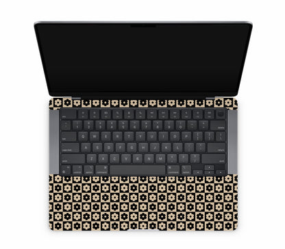 MacBook Pro 14" (2025, M5) skin, Floral Grid, inside skin