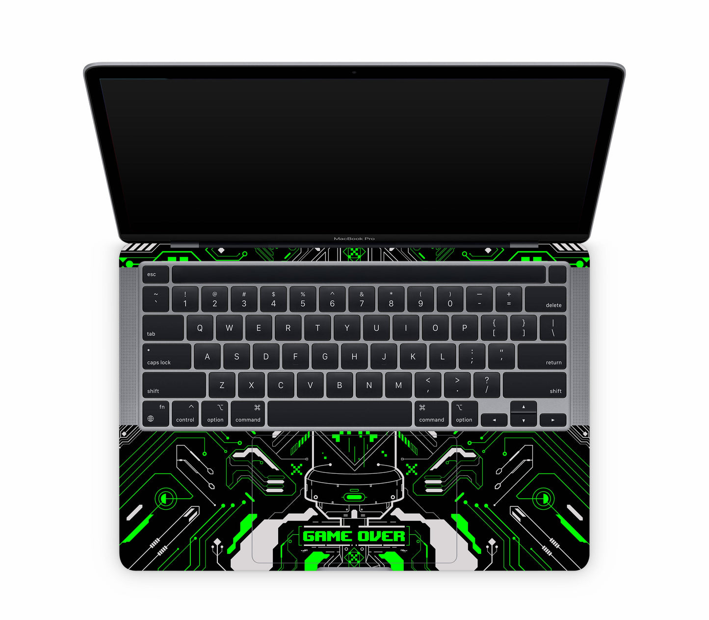 MacBook Pro 13" (2020, M1) skin, Fatal Error (Acid), inside skin