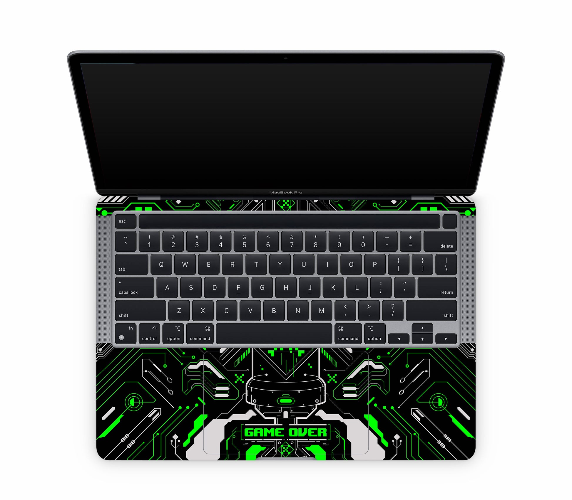 MacBook Pro 13" (2020, M1) skin, Fatal Error (Acid), inside skin