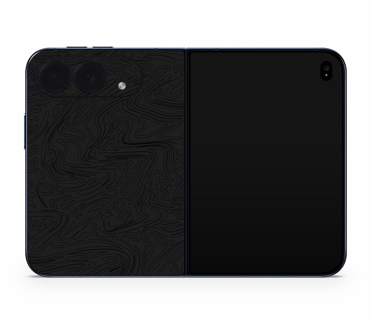 iPhone Duo skin, Black Ice, back skin without logo cutout