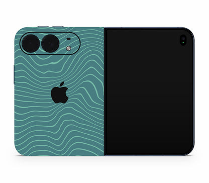 iPhone Duo skin, Tide, full wrap with logo cutout