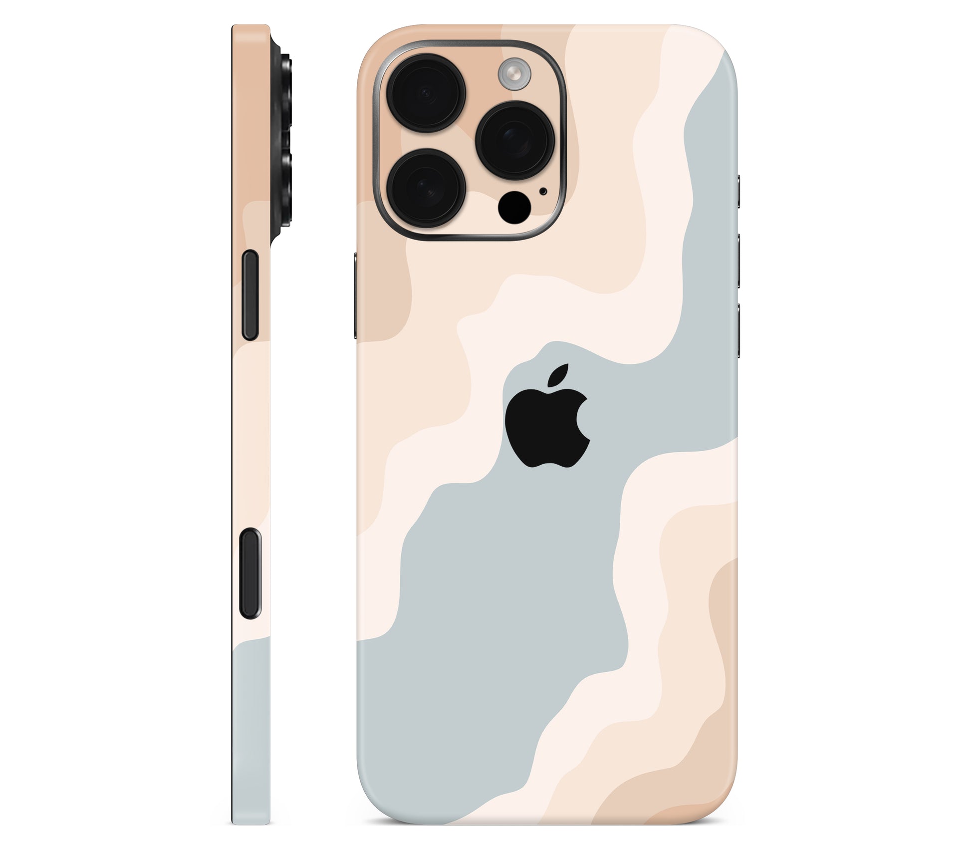 iPhone 16 Pro Max skin, Drift (Haze), full wrap with logo cutout