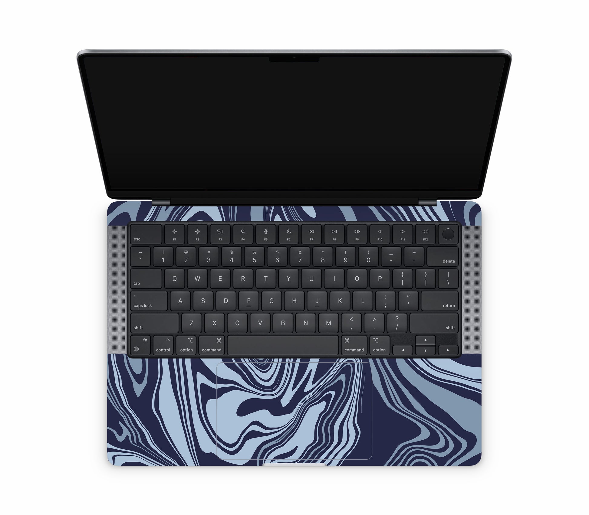 MacBook Pro 14" (2025, M5) skin, Vertigo (Blur), inside skin