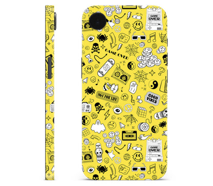 iPhone 17e skin, 90’s Nostalgia, full wrap without logo cutout