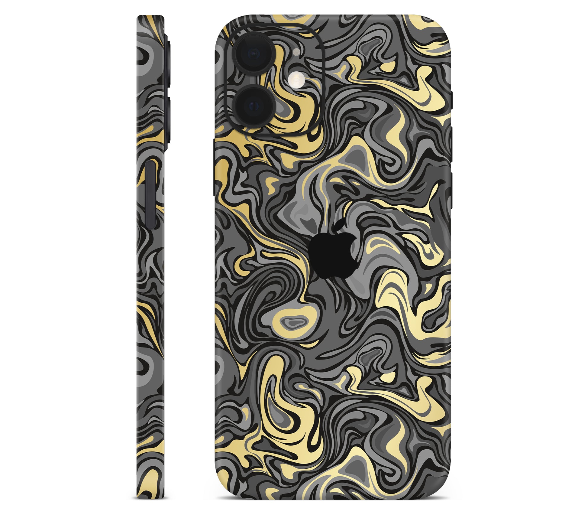 iPhone 12 skin, Damnation, full wrap with logo cutout