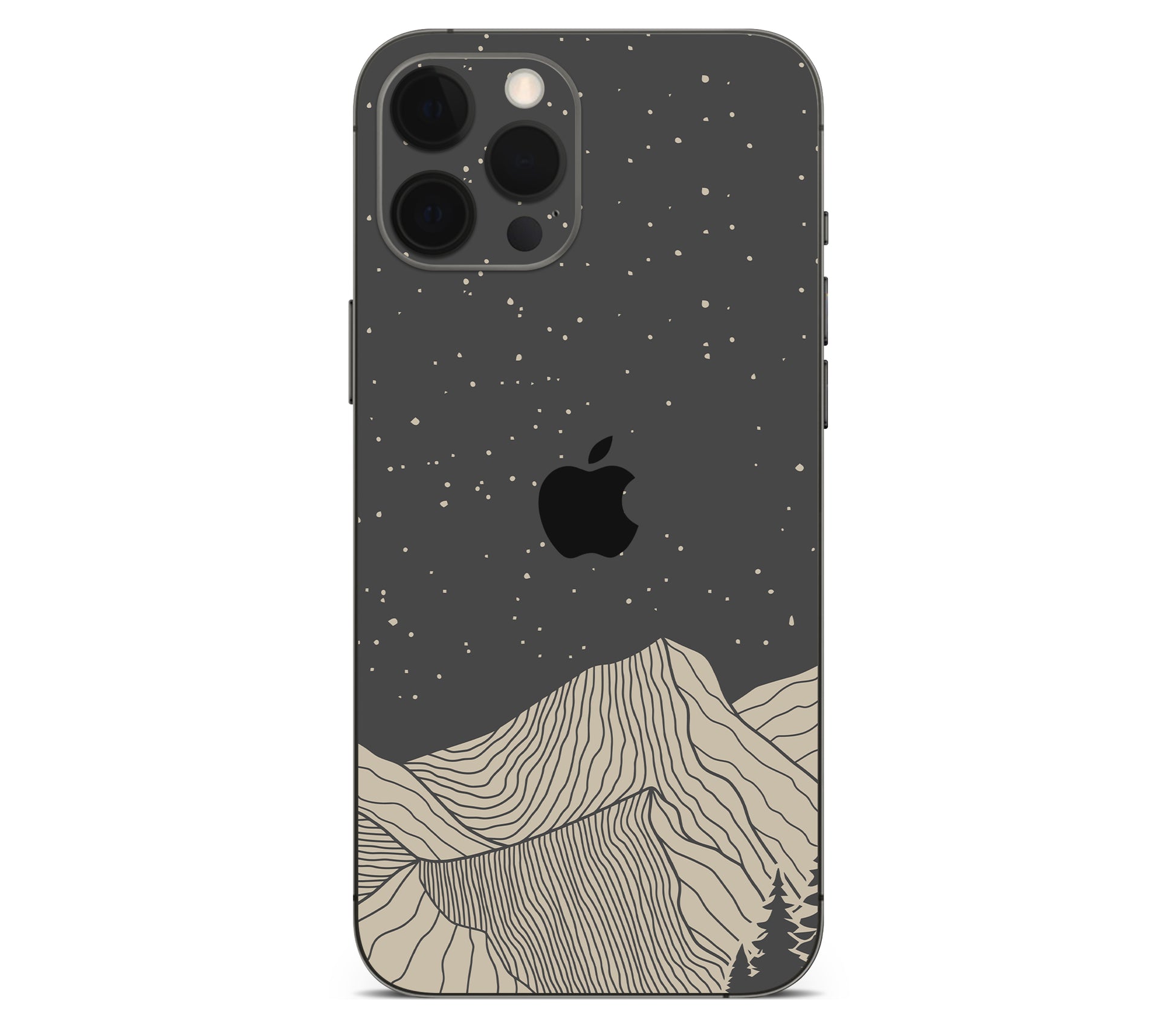 iPhone 12 Pro Max skin, Nightline, back skin with logo cutout