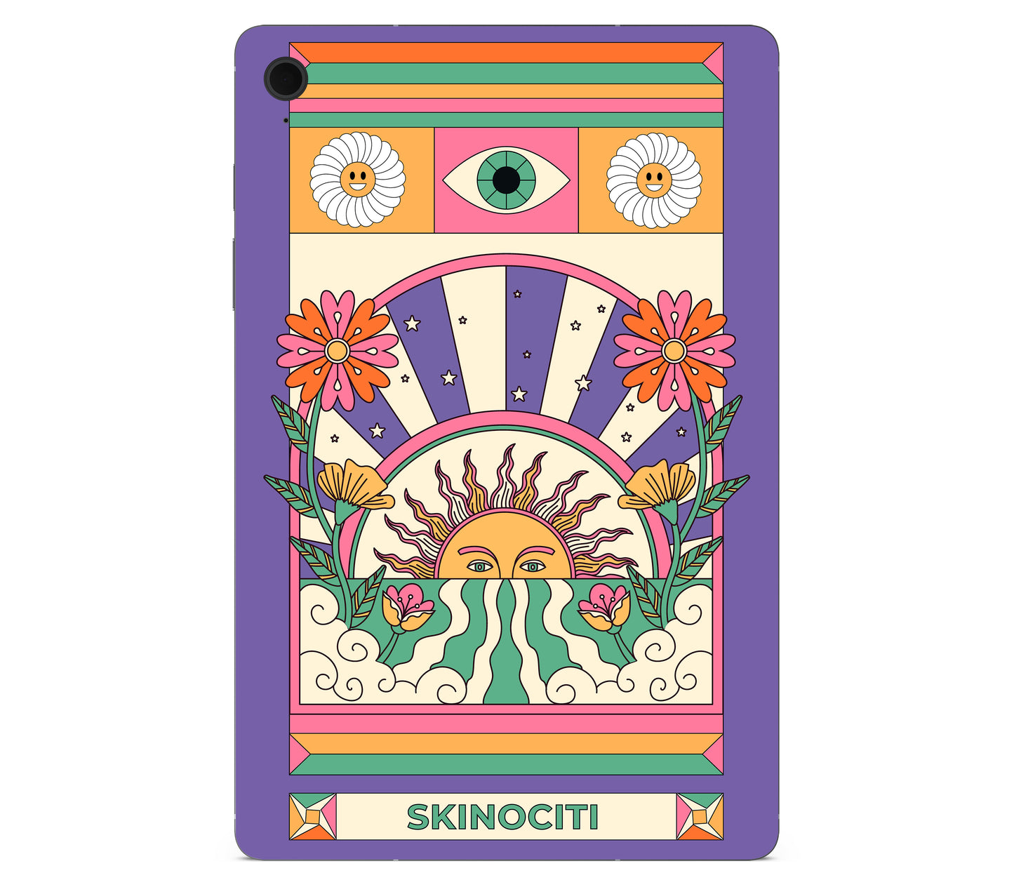 Galaxy Tab S10 FE Plus skin, Acidic Glare, back skin