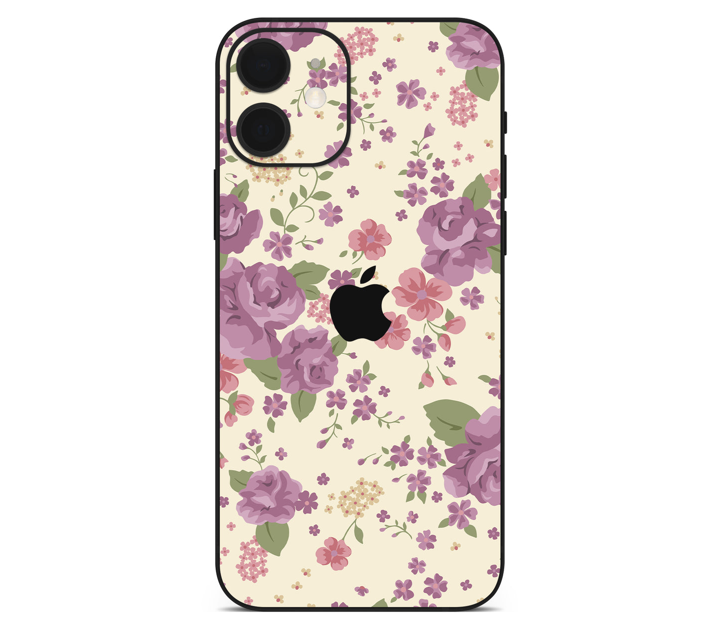 iPhone 12 Mini skin, Lilac, back skin with logo cutout