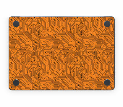 MacBook Air 13" (2025, M4) skin, Pulse Grid, bottom skin