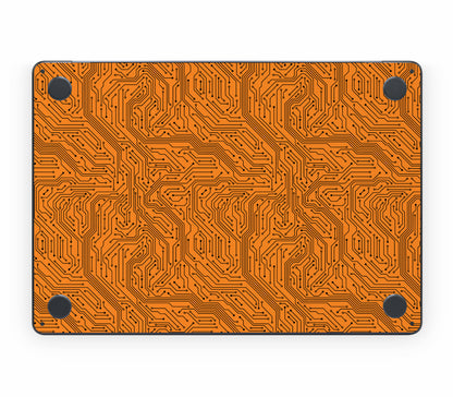 MacBook Air 15" (2024, M3) skin, Pulse Grid, bottom skin