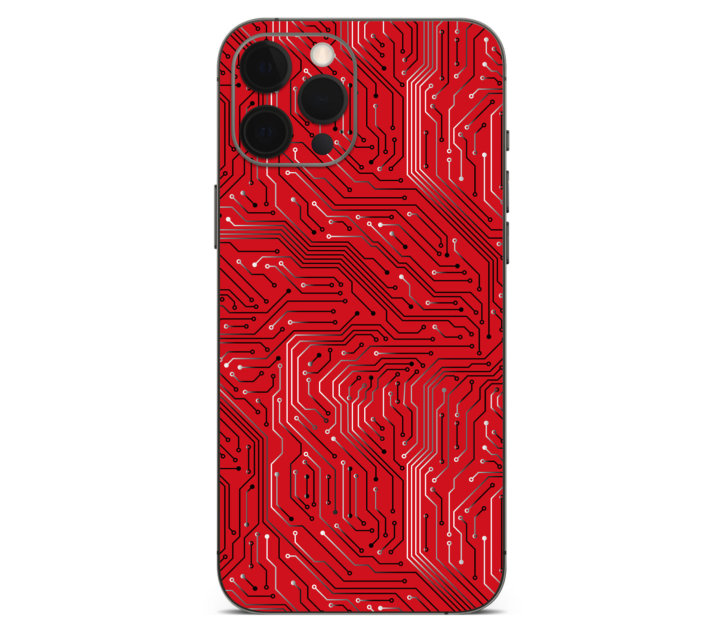 iPhone 12 Pro Max skin, REDLINE, back skin without logo cutout
