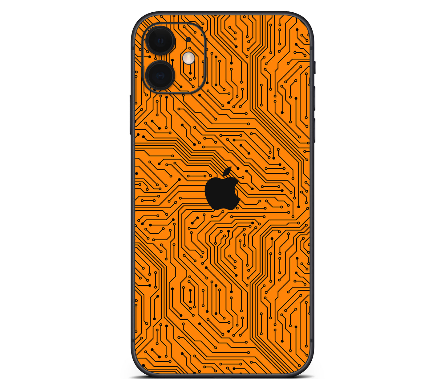 iPhone 11 skin, Pulse Grid, back skin with logo cutout