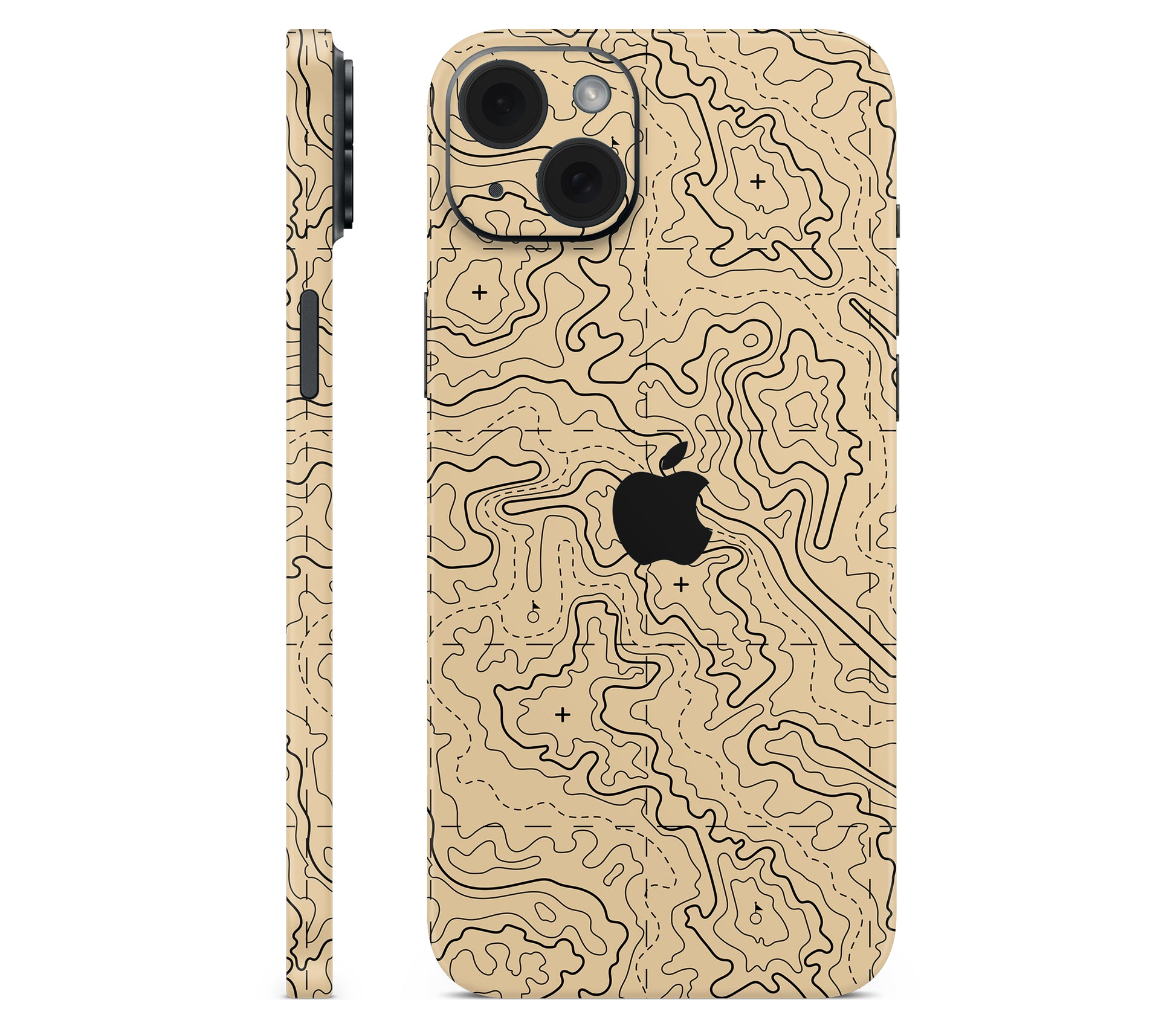 iPhone 15 skin, Lockdown (Sandline), full wrap with logo cutout