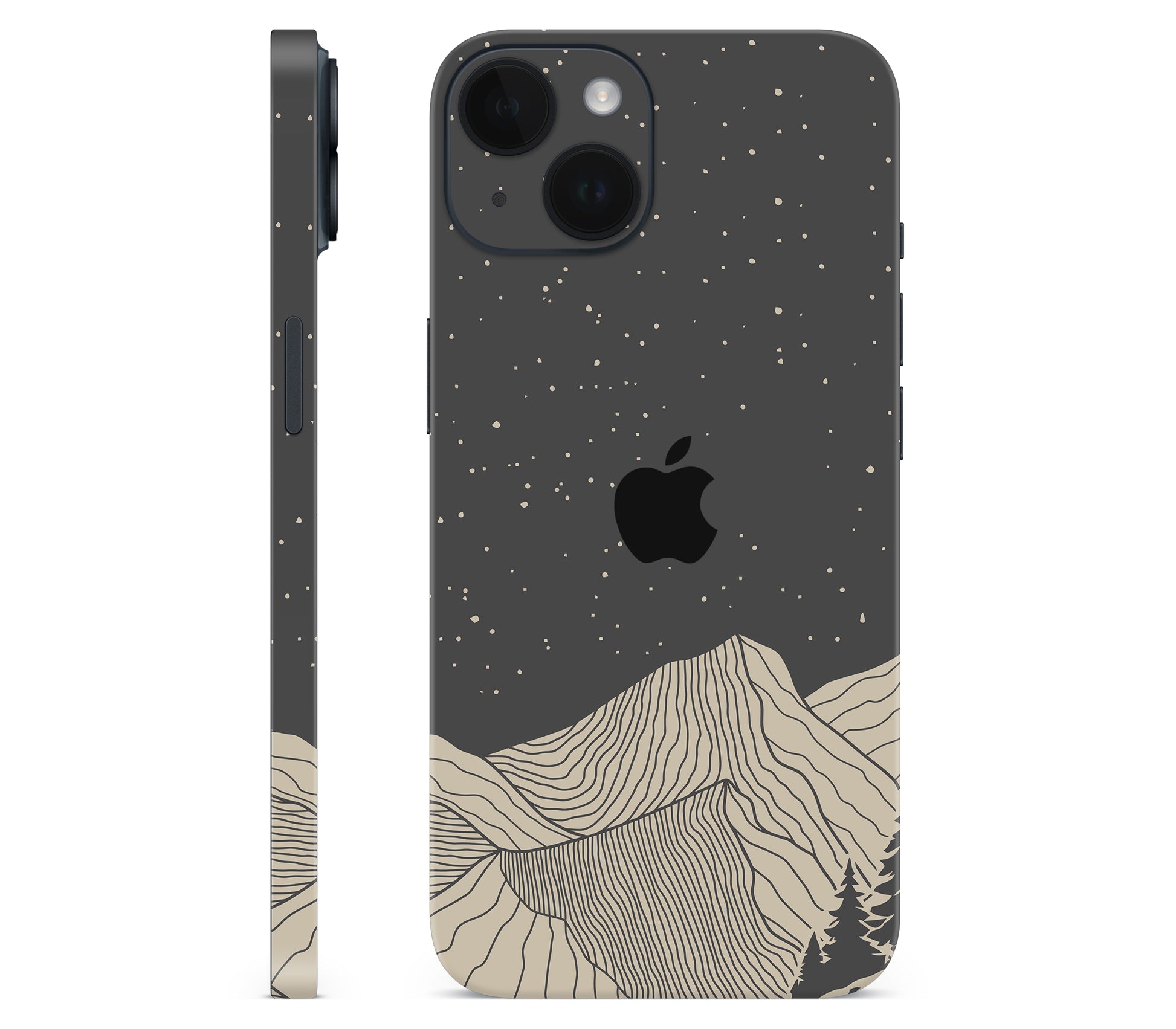 iPhone 14 Plus skin, Nightline, full wrap with logo cutout