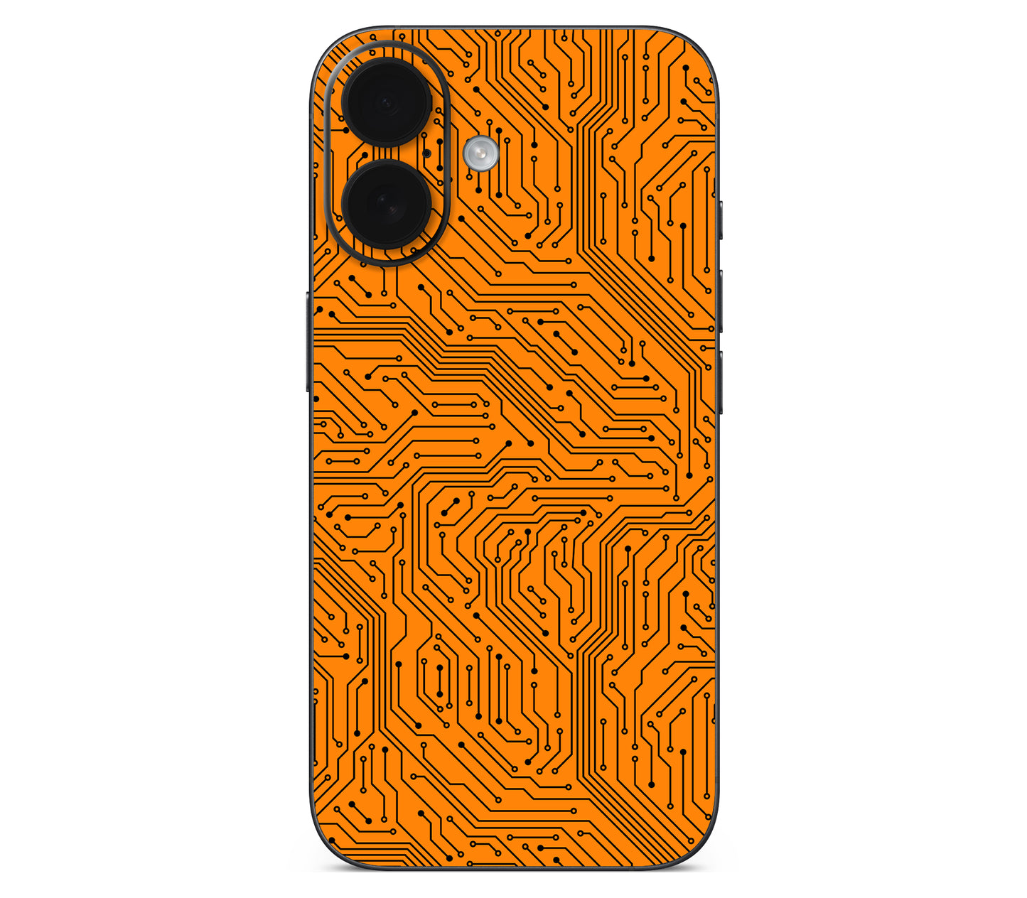 iPhone 16 skin, Pulse Grid, back skin without logo cutout