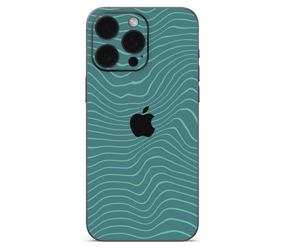 iPhone 15 Pro skin, Tide, back skin with logo cutout